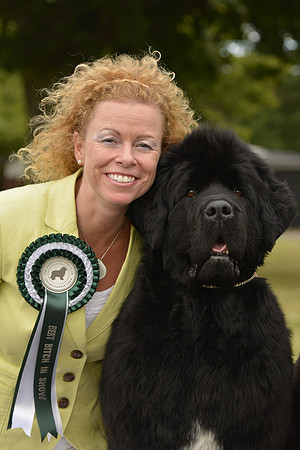 Joanne Watts with Ch. Swanpool Ti Amo Pasticcino, JW